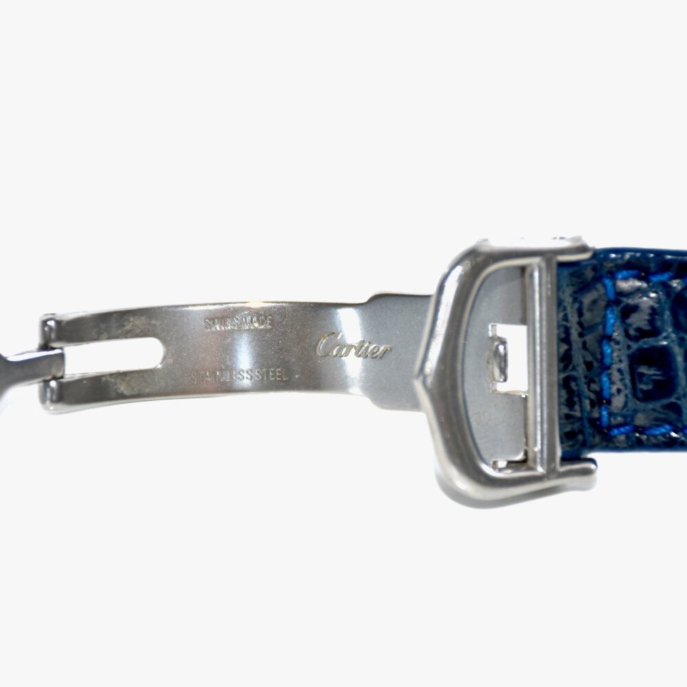Cartier Crocodile Leather Strap and Stainless Steel Deployant Buckle Clasp - Picture 4 of 6
